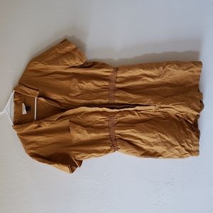 Mustard yellow universal threads short sleeved romper